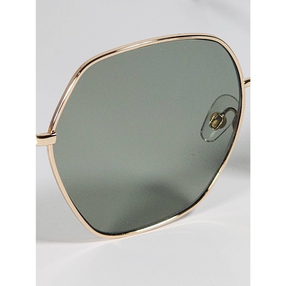 Foster Grant Geometric Alternative Full Frame Gold Metal Sunglasses 54157FGX710 - Picture 7 of 11
